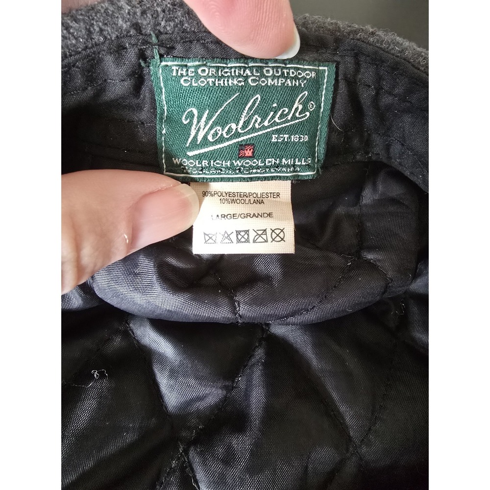 Woolrich Newsboy Hat Cabbie Hat Sz Large Grey Polyester Wool Blend Flat Cap - Picture 6 of 6